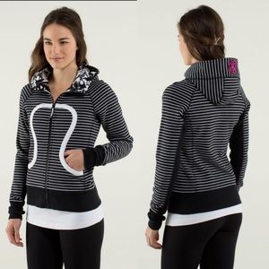 Lululemon Scuba Hoodie Parallel Stripe Brisk Bloom